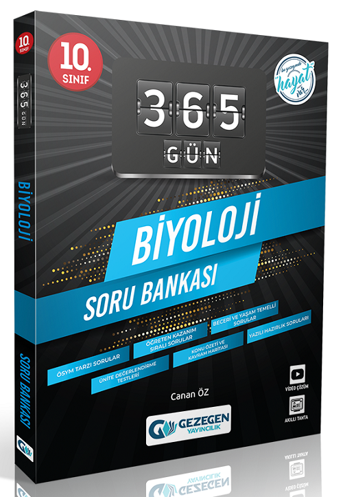 Gezegen 10. Sınıf Biyoloji 365 Gün Soru Bankası Gezegen Yayınları