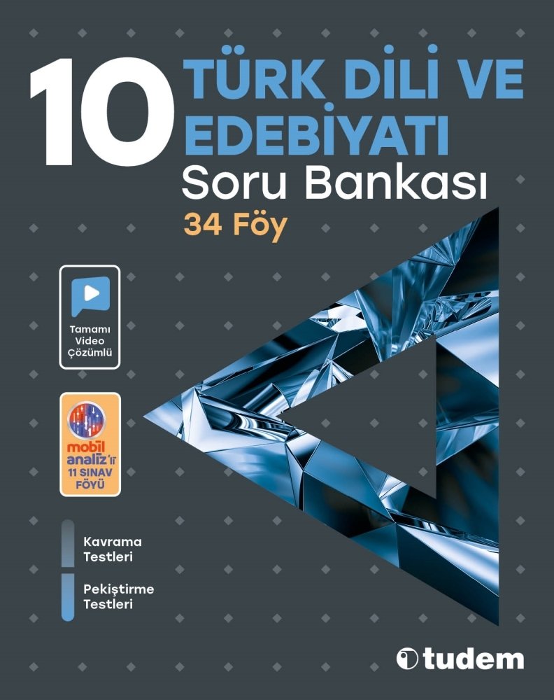 Tudem 10. Sınıf Türk Dili ve Edebiyatı Soru Bankası Tudem Yayınları