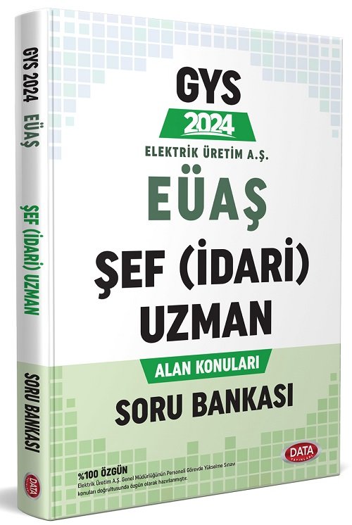 Data 2024 GYS EÜAŞ Şef (İdari) Uzman Soru Bankası Görevde Yükselme Data Yayınları