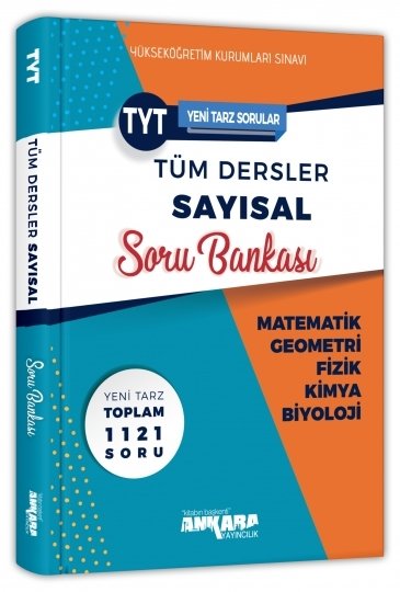 Ankara Yayıncılık YKS TYT Tüm Dersler Sayısal Soru Bankası Ankara Yayıncılık