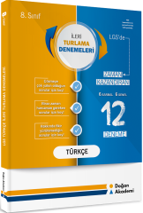 Doğan Akademi 8. Sınıf LGS Türkçe İleri Turlama 12 Deneme Doğan Akademi