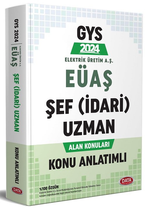 Data 2024 GYS EÜAŞ Şef (İdari) Uzman Konu Anlatımlı Görevde Yükselme Data Yayınları