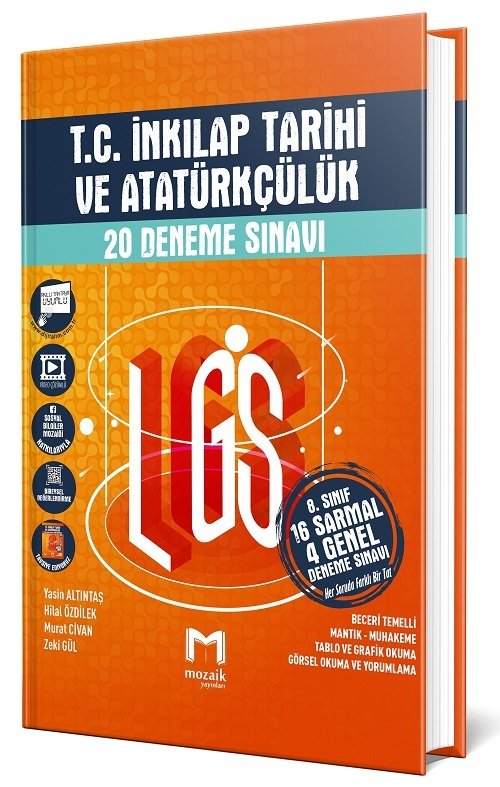 Mozaik 8. Sınıf LGS TC İnkılap Tarihi ve Atatürkçülük 20 Deneme Mozaik Yayınları