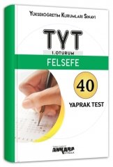 Ankara Yayıncılık YKS TYT Felsefe 40 Yaprak Test Ankara Yayıncılık