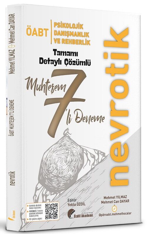 Özdil Akademi ÖABT Psikolojik Danışmanlık ve Rehberlik Nevrotik 7 Muhteşem Deneme Çözümlü Özdil Akademi Yayınları
