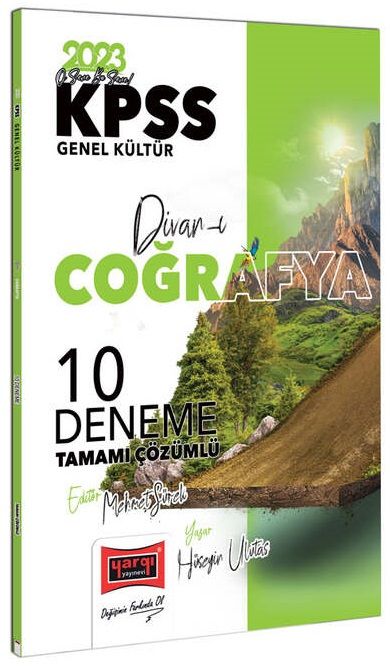 Yargı 2023 KPSS Divanı Coğrafya 10 Deneme Çözümlü - Hüseyin Ulutaş Yargı Yayınları