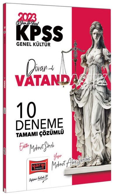 Yargı 2023 KPSS Divanı Vatandaşlık 10 Deneme Çözümlü - Mehmet Akif Sarıbaş Yargı Yayınları