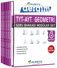 SÜPER FİYAT - Milimetrik YKS TYT AYT Geometri Soru Bankası 6 lı Modüler Set Milimetrik Yayınları