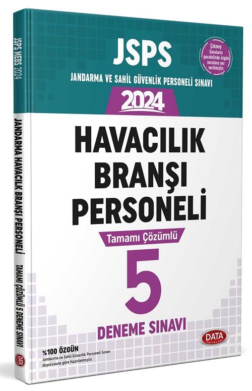 Data 2024 JSPS Havacılık Branşı Personeli 5 Deneme Çözümlü Data Yayınları