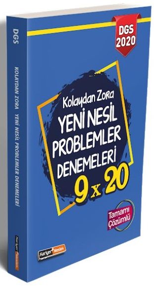 SÜPER FİYAT - Kariyer Meslek DGS Yeni Nesil Problemler 9x20 Deneme Sınavı Çözümlü Kariyer Meslek Yayınları