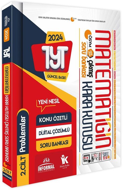 İnformal 2024 YKS TYT Matematiğin Kara Kutusu 2. Cilt Çıkmış Sorular Soru Bankası İnformal Yayınları