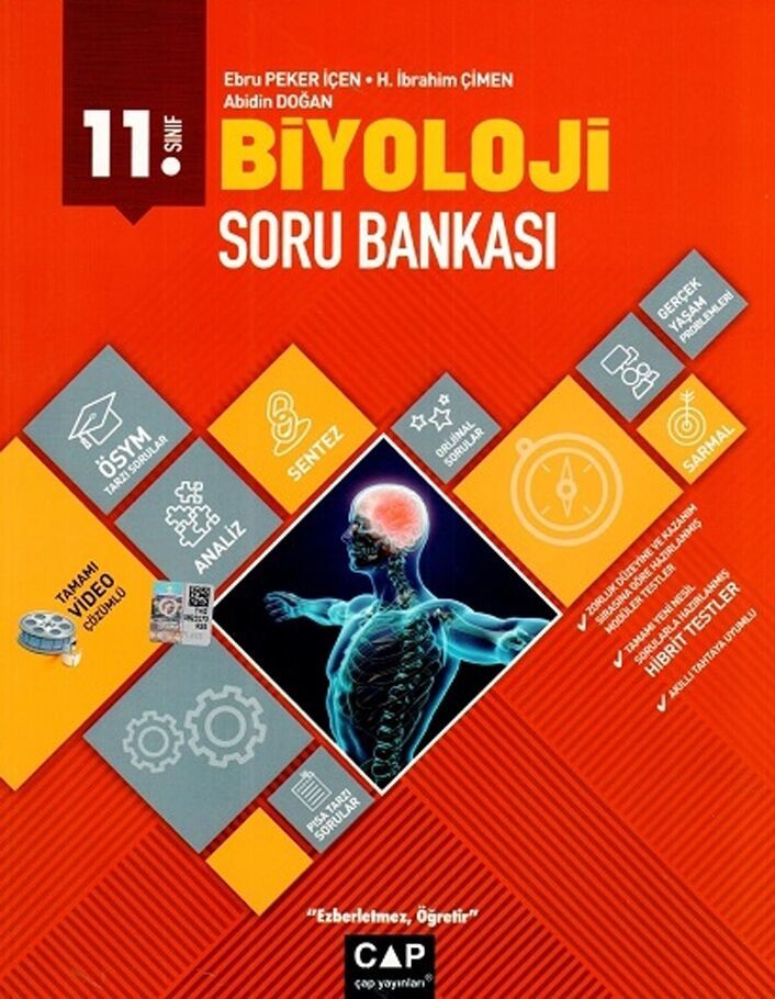 Çap Yayınları 11. Sınıf Biyoloji Soru Bankası Anadolu Lisesi Çap Yayınları