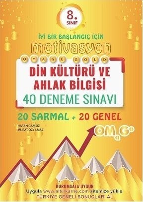 Omage 8. Sınıf Din Kültürü ve Ahlak Bilgisi Motivasyon 40 Deneme Omage Yayınları