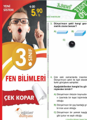 SÜPER FİYAT - Eğitim Dünyası 3. Sınıf Fen Bilimleri Yaprak Test Çek Kopar Eğitim Dünyası Yayınları