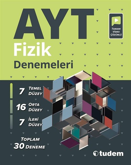 Tudem YKS AYT Fizik 30 Deneme Video Çözümlü Tudem Yayınları