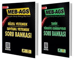 Tasarı Dev Kadro MEB-AGS Sözel-Sayısal Yetenek + Tarih-Türkiye Coğrafyası Soru Bankası 2 li Set Tasarı Yayınları