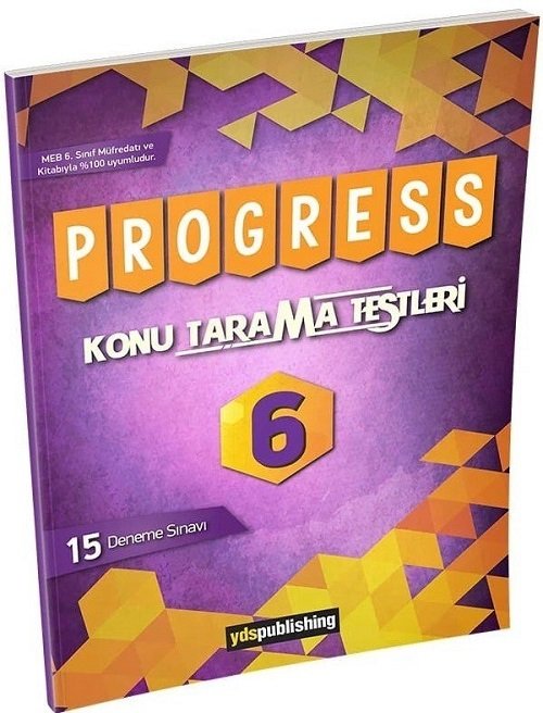 YDS Publishing 6. Sınıf İngilizce Progress Konu Tarama Testleri 15 Deneme YDS Publishing