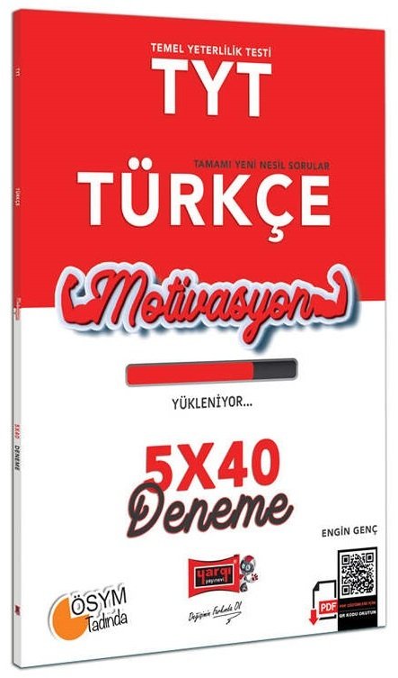 SÜPER FİYAT - Yargı YKS TYT Türkçe Motivasyon 5x40 Deneme Yargı Yayınları