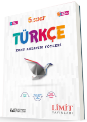 Limit 5. Sınıf Türkçe Konu Anlatım Föyleri 12 Föy Limit Yayınları