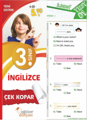 SÜPER FİYAT - Eğitim Dünyası 3. Sınıf İngilizce Yaprak Test Çek Kopar Eğitim Dünyası Yayınları