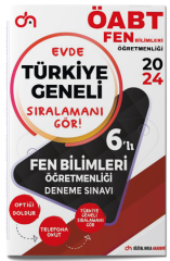 Dijital Hoca 2024 ÖABT Fen Bilimleri Öğretmenliği Türkiye Geneli Kurumsal 6 Deneme PDF Çözümlü Dijital Hoca Akademi