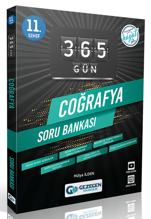 Gezegen 11. Sınıf Coğrafya 365 Gün Soru Bankası Gezegen Yayınları