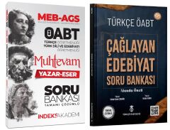 Türkçe ÖABTDEYİZ + İndeks ÖABT MEB-AGS Türkçe Çağlayan Edebiyat Muhtevam Yazar Eser Soru Bankası 2 li Set - Enes Kaan Şahin, Asım Kara Türkçe ÖABTDEYİZ + İndeks Akademi Yayıncılık