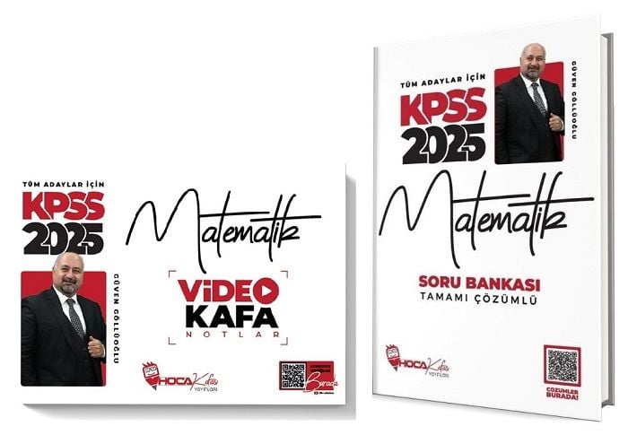 Hoca Kafası 2025 KPSS Matematik Video Kafa Notlar + Soru 2 li Set - Güven Göllüoğlu Hoca Kafası Yayınları