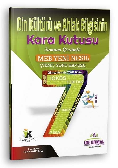 İnformal 7. Sınıf Din Kültürü ve Ahlak Bilgisi Kara Kutusu Çıkmış Sorular Soru Bankası Çözümlü İnformal Yayınları