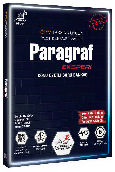 Kondisyon YKS TYT Paragraf Eksperi Konu Özetli Soru Bankası Kondisyon Yayınları