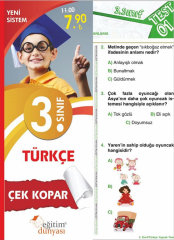 SÜPER FİYAT - Eğitim Dünyası 3. Sınıf Türkçe Yaprak Test Çek Kopar Eğitim Dünyası Yayınları