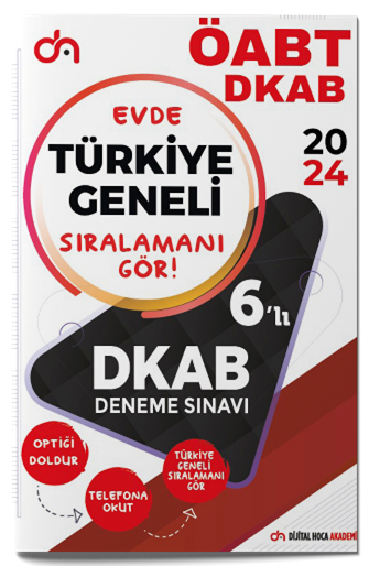 Dijital Hoca 2024 ÖABT Din Kültürü ve Ahlak Bilgisi Öğretmenliği Türkiye Geneli Kurumsal 6 Deneme PDF Çözümlü Dijital Hoca Akademi