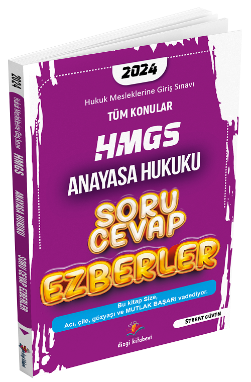 Dizgi Kitap 2024 HMGS Anayasa Hukuku Soru Cevap Ezberler - Serhat Güven Dizgi Kitap