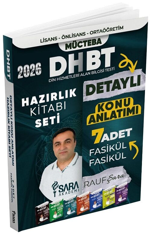 Şara Akademi 2026 DHBT Mücteba Konu Anlatımı Hazırlık Seti - Rauf Şara Şara Akademi