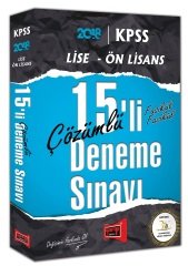 Yargı 2018 KPSS Lise Ön Lisans 15 li Deneme Çözümlü Fasikül Yargı Yayınları