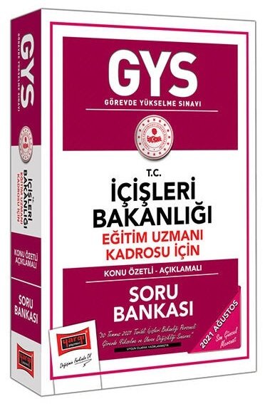 Yargı 2021 GYS İçişleri Bakanlığı Eğitim Uzmanı Kadrosu Konu Anlatımlı Soru Bankası Görevde Yükselme Yargı Yayınları