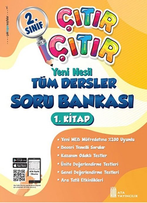 Ata Yayıncılık 2. Sınıf Tüm Dersler Çıtır Çıtır Soru Bankası 1. Kitap Ata Yayıncılık