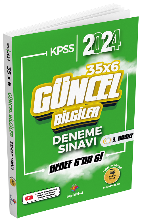 Dizgi Kitap 2024 KPSS Güncel Bilgiler 35x6 Deneme - Furkan Parlak Dizgi Kitap