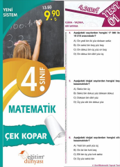 SÜPER FİYAT - Eğitim Dünyası 4. Sınıf Matematik Yaprak Test Çek Kopar Eğitim Dünyası Yayınları