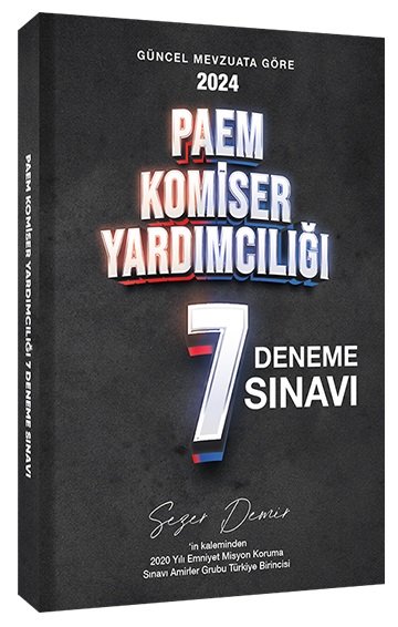 Sezer Demir 2024 PAEM Komiser Yardımcılığı 7 Deneme Sezer Demir