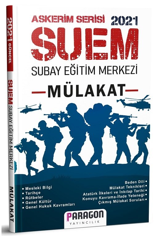 Paragon 2021 SUEM Subay Eğitim Merkezi Mülakat Hazırlık Kitabı Paragon Yayıncılık