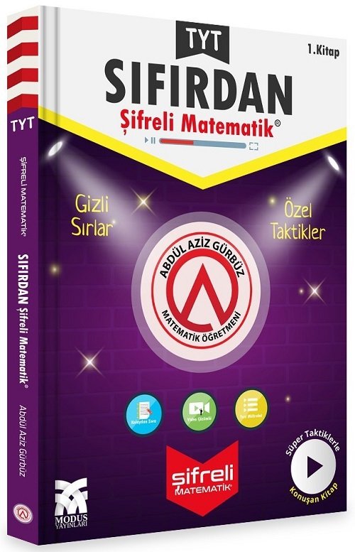 Modus YKS TYT Sıfırdan Şifreli Matematik 1. Kitap - Abdül Aziz Gürbüz Modus Yayınları