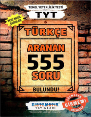 Sistematik YKS TYT Türkçe Aranan 555 Soru Bankası Sistematik Yayınları