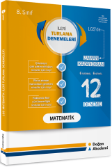 Doğan Akademi 8. Sınıf LGS Matematik İleri Turlama 12 Deneme Doğan Akademi