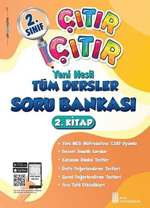 Ata Yayıncılık 2. Sınıf Tüm Dersler Çıtır Çıtır Soru Bankası 2. Kitap Ata Yayıncılık