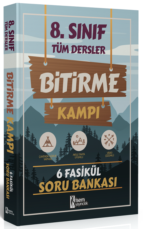 İsem 8. Sınıf Tüm Dersler Bitirme Kampı 6 Fasikül Soru Bankası İsem Yayıncılık