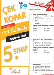 SÜPER FİYAT - Eğitim Dünyası 5. Sınıf Fen Bilimleri Yaprak Test Çek Kopar Eğitim Dünyası Yayınları