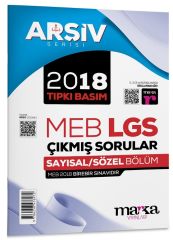 Marka 8. Sınıf LGS 2018 Çıkmış Sorular Tıpkı Basım Arşiv Serisi Çözümlü Marka Yayınları