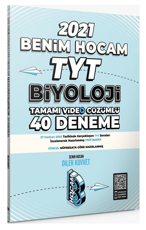 Benim Hocam 2021 YKS TYT Biyoloji 40 Deneme - Dilek Kuvvet Benim Hocam Yayınları