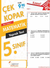 SÜPER FİYAT - Eğitim Dünyası 5. Sınıf Matematik Yaprak Test Çek Kopar Eğitim Dünyası Yayınları